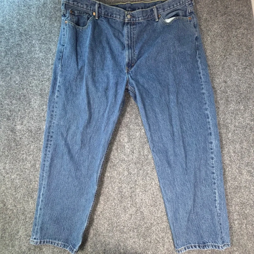 Levis 550 Relaxed Fit Blue Denim Jeans Mens 50x32 Blue Medium Wash
